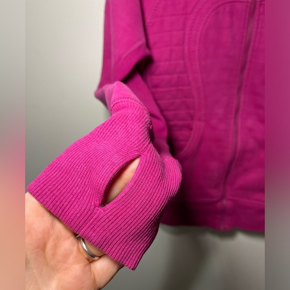 Lululemon Rasberry/Guava Calm And Cozy Scubba Cotton in Size 10 - Picture 6 of 10